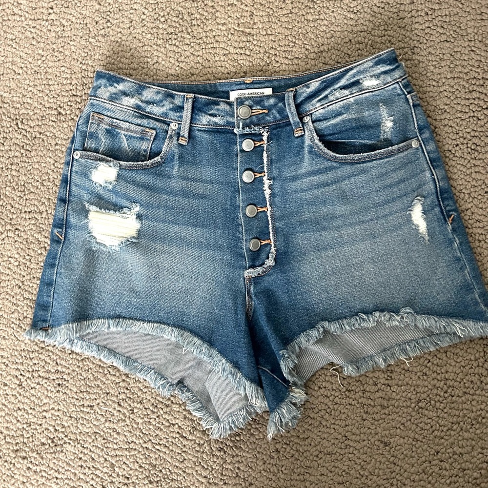 Good American Buttonfly Shorts Size: 10/30